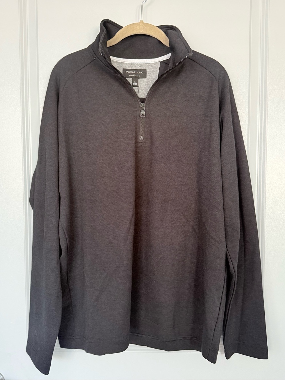 NWT Banana Republic Men's Charcoal Half-Zip Sweater